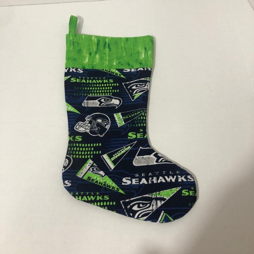 Seattle Seahawks Football NFL Holiday Christmas Stocking